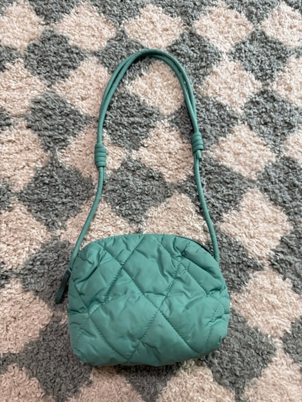VERA BRADLEY beryl green featherweight Blake crossbody mini purse bag quilted